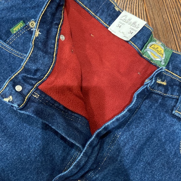 Cabelas fleece lined men’s jean - Picture 3 of 5
